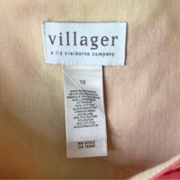 Vintage Floral Cotton Sundress Pink Yellow Sleeveless Fit And Flare Dress - Picture 6 of 11